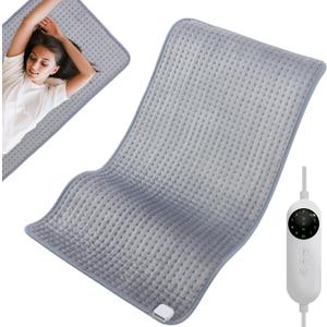 Heating Pad for Back, 20"*40" Extra Large Heating Pads for Period Cramps Pain Relief, Neck, Shoulder, Abdomen, Knee, Electric HeatingPads 10 Fast Heat Setting Auto-Off, Sittable and Reclinable