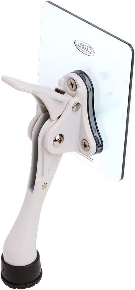 Adhesive Door Stopper with Bracket Stickers - No Drilling or Tools Required, Fits All Door Types, Heavy Duty KickDown Door Holder (White)