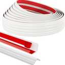 Raycity 2.3 in x20 FT Flexible Wall Guard & Edge Protector, White 90 Inside & Outside Corner Moulding Trim Caulk Strip, Peel and Stick molding Trim for Wall Edge, Ceiling, Countertop