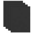 4 Pack Black ABS Plastic Sheet 18" x 24" x 0.06", High Tensile and Impact Strength Moldable Plastic Sheet, DIY Material for Home Decor, Handcraft, Project & Structural Crafts