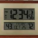 La Crosse Technology 513-23137-INT Atomic Digital Clock with Moon Phase & Calendar