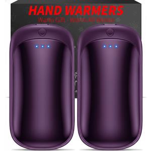 Lerat Hand Warmers Rechargeable, 2 Pack Electric Hand Warmer, Reusable Portable Pocket Heater USB Handwarmers, Gifts for Men, Women, Indoor, Outdoor, Hiking, Skiing, Camping, Hunting Accessories
