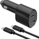 Samsung Super Fast Dual Car Charger (45W+15W) with Super Fast Charging Cable for Samsung Galaxy S25 S24 S22 S21 S20 Ultra Plus Note 10+,Pixel,Note 20,PPS Car Charger