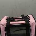 Cat Carrier Soft for Pets Up to 15 Lbs, Cat Travel Bag Soft-Sided with Padded Shoulder Strap, Pet Dog Carriers for Small Dogs Travel Puppy Carry Airline Approved, Pink