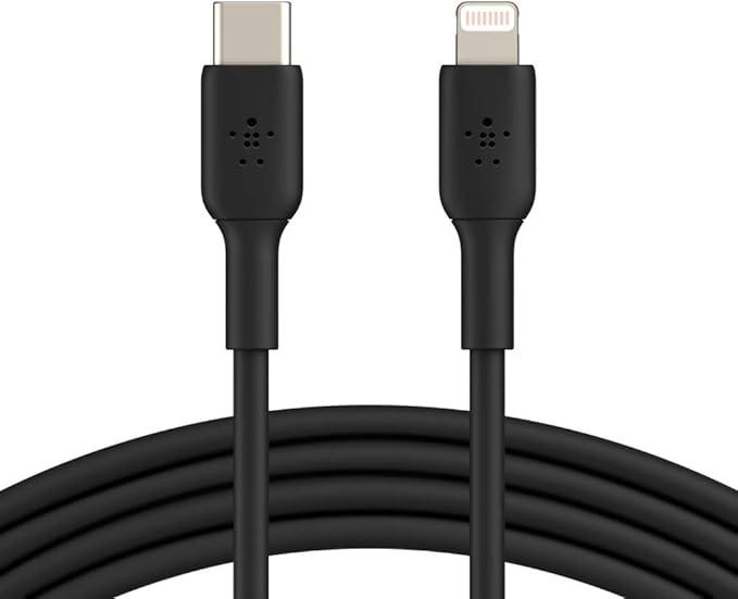Belkin BoostCharge Fast Charging USB C to Lightning Cable 3.3ft/1M - MFi Certified 18W Power Delivery iPhone Charger Cord - Apple Charger USB C Cable - Fast Charging for iPhone 14, iPhone 13 - Black
