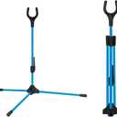 DONGKER Recurve Bow Stand,Vertical Folding Bow Support Stand Fiber Glass Lightweight with Non-Slip Base for Most Recurve Compound Traditional Bows (blue)