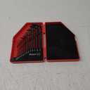 EFFICERE 30-Piece Premium Hex Key Allen Wrench Set, SAE and Metric Assortment, L Shape, Chrome Vanadium Steel, Precise and Chamfered Tips | SAE 0.028-3/8 inch, Metric 0.7-10 mm | In Storage Case