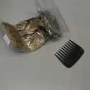 KooKaStyle Invisible Wire Hair Extensions with Transparent Wire Adjustable Size 4 Secure Clips 16 Inch Long Wavy Secret Hairpiece(Dark Ash Blonde mix Light Blonde Highlights)