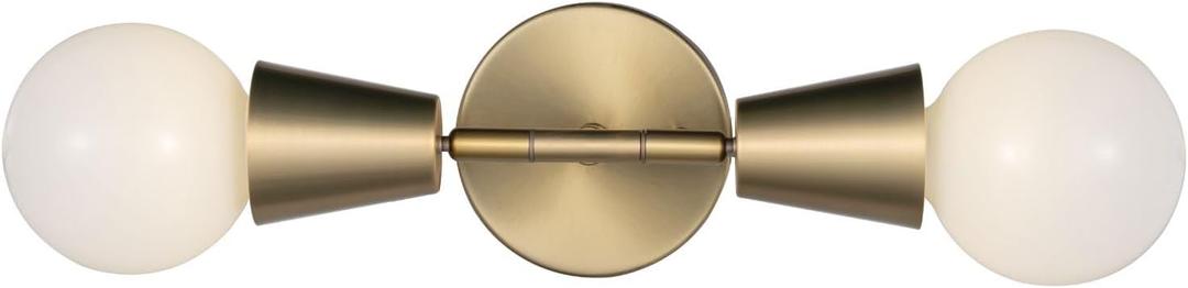 2-Light Modern Track Lighting Kit,Matte Brass Pivot Light Head, Flush Mount Adjustable Ceiling Light Spotlights for Bedroom,Living Room,Dining Room, Hallway,E26 Bulb Not Included