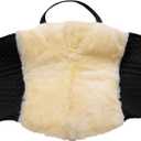 Werner Christ Horse Bareback Pad IBERICA Plus treeless Saddle in Spanish Style, Made of Real Sheepskin in Natur, Size Full