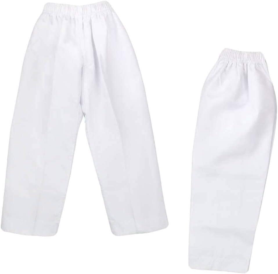 NAMAZU Kids and Adult Karate Pants 7oz Lightweight Student Gi - Elastic Waist Martial Arts Pants, Size 8