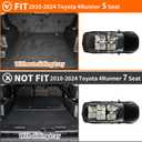 TTX LIGHTING Cargo Mat and Backrest Mats Compatible with Toyota 4Runner 2010-2024 Back Seat Protector Replacement for Toyota 4Runner 5 Seater Accessories (Not Fit Sliding Tray)