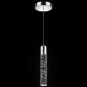 Pendant Lights Kitchen Island, 6500K Modern Kitchen Island Lights Brushed Nickel, 1 Pack Ceiling Lighting Fixtures with Crystal Bubble, Integrated LED Hanging Light for Dining Room Restaurant