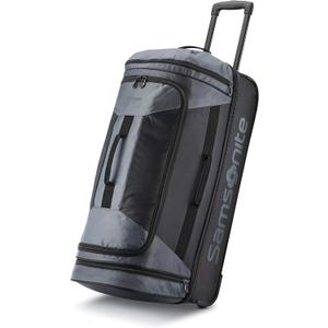 Samsonite Andante 2 Wheeled Duffel Bag  28-Inch Durable Rolling Luggage with Inline Skate Wheels, Push-Button Handle & Spacious Compartments  Travel-Friendly and Lightweight - Riverrock/Black