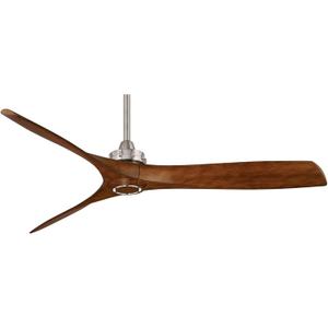 Minka-Aire F853-BN/DK, Aviation, 60" Ceiling Fan, Brushed Nickel (Brushed Nickel/Distressed Koa)