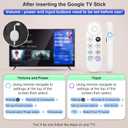 Voice Replacement for Google-Chromecast-Remote, G9N9N for Chromecast with Google TV Remote, for Google TV Streamer (Only for Snow Chromecast Google)