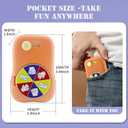 2 x 6 Games in 1 Spinner Toys for Party Rock Paper Scissors Kids Fun Christmas Toys White Elephant Gifts Party Game Fidget Toys for Teen Adult(Orange)