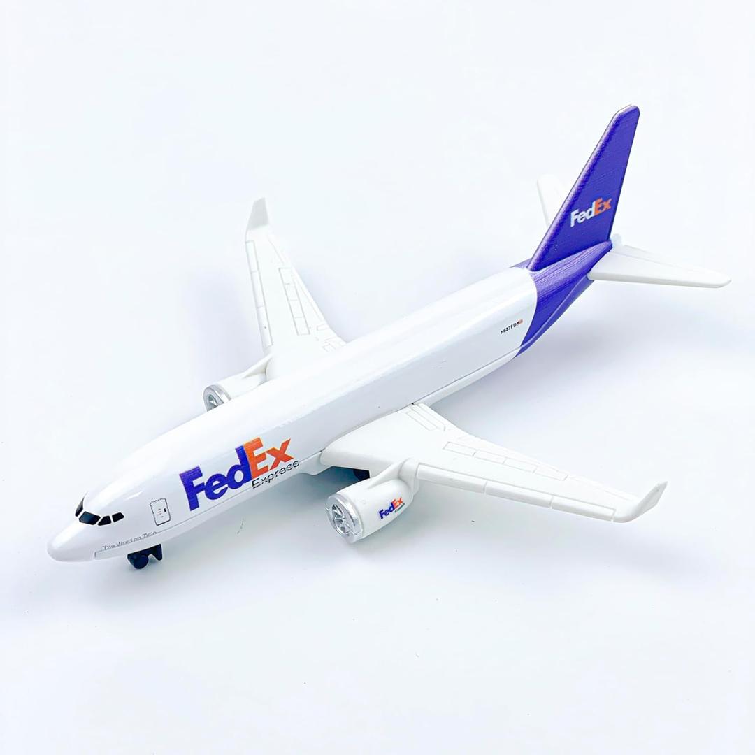 Airplane Model, FedEx Aircraft Die-cast Metal Planes Suitable for Collection and Desktop Decor