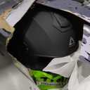 TRIANGLE Full Face Motorcycle Helmet DOT Approved Men Women, Street Bike (Black, L)