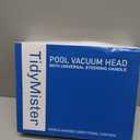 2025 Enhanced TidyMister Pool Vacuum Head with Wheels,Steering Handle Swimming Pool Vac with Side Brush & Rotatable Hose Adapter(Safe for Vinyl Liner) for Inground & Above Ground Pools - Triangle