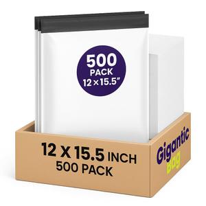 Heavy-Duty Poly Bags 2.5 Mil Thickness Clear Self-Sealing Packaging Bags Multiple Sizes & Pack Quantities (150, 19 X 24")