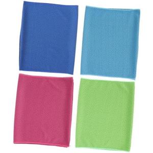 Healifty 4pcs Microfiber Cooling Towels for Neck, Soft Breathable | Lightweight Compact Sweat Absorbing Design, Travel Cycling Use, Opp Packaged Set for Yoga and Camping