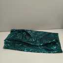 ShiDianYi Turquoise Sequin Fabric by The Yard - 3 Feet/1 Yard Sequined Metallic Cloth for Christmas Table Decor, Sparkly Tablecloth, Holiday Party Supplies (Crafters, DIY)