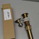 KES Sink Drain without Overflow Anti Clogging Pop Up Drain with Strainer Bathroom Sink Drain Assembly Brushed Gold, S2013D-BZ, Brushed Gold