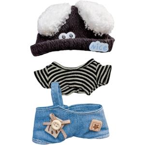 2 x HDJY 17cm Doll Clothes Set  Cool Boy Outfit, Accessories for 15-17cm Dolls Clothes,Compatible with 15 cm Sitting Doll