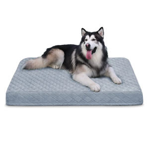 Hero Dog Extra Large Dog Bed for Dogs, 47" Jumbo Orthopedic Dog Bed for Rest with Removable Washable Cover - Soft Flannel Top Pet Beds with Anti Slip Bottom, Light Grey, 47"x39"x2"