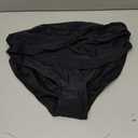 Women's Swimsuit Bikini Bottoms Full Coverage Ruched Bathing Suit Bottom (Black, M)