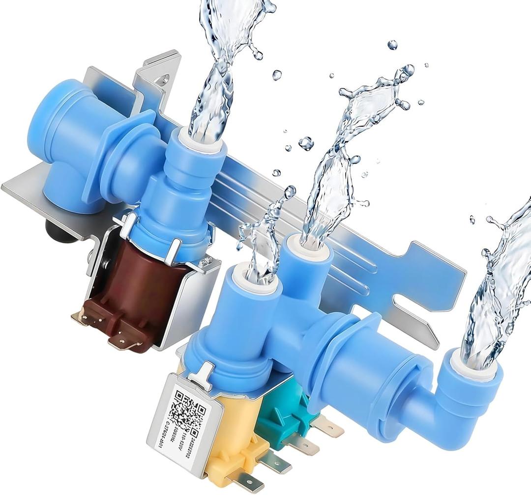 Upgraded 242252702 Water Inlet Valve Fit for Frigidaire Electrolux Kenmore Refrigerator, Replace 240531101, K-76150, 241734301, WV2702, 240321801, AP5671757, 241636701