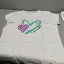 Qskall Womens Suicide Awareness Shirt Suicide Prevention T-Shirts Blue and Purple Hearts Tee Mental Health Matters Tops, XL