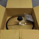 OEC Vented Splatter Guard Microwave Glass Cover for Food with Easy-Grip Handle, 12.7 inch Diameter, 100% Food Grade Tempered Glass & BPA Free Silicone Rim with Steam Vent, Dishwasher Safe (Black)