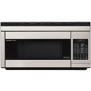 Sharp R1874T 1.1 cu. ft. 850W Sharp Stainless Steel Over-the-Range Convection Microwave Oven