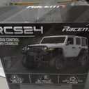 FLYCOLOR RCS24 Off Road 1/24 RC Truck 4x4 Off Road Crawler Climbing Vehicle All Terrain RC Monster Truck Remote Control Car with Bright Headlight 2 Batteries Waterproof Hobby Toys(RTR White)