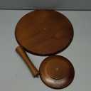 Rustic Cake Stand, 12 Inch Wood Cake Stand Set Wooden Round Cupcake Stand for Wedding Birthday Party Decor Dessert Cookie Serving Tray Pie Plate Holder Farmhouse Style