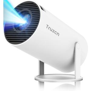 Mini Projector with WiFi 6 and Bluetooth 5.2, Built-in App Smart Portable Projector Support 4K&1080P FHD, 180 Rotatable, AutoKeystone, Android 11, Compatible with HDM/USB/TV Stick/Phone/Laptop