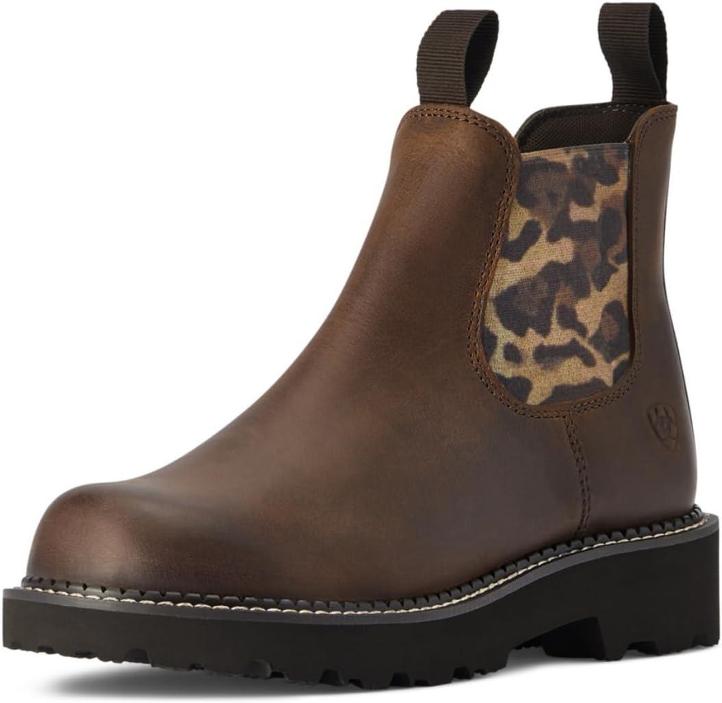 ARIAT Womens Fatbaby Twin Gore Western Boot (9.5, Distressed Tan)