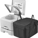 VEVOR Portable Toilet for Camping & RV Trips, Cassette Toilet with 3.2 Gal, Push-Button Pressurized Flush, Sealed Spill-proof