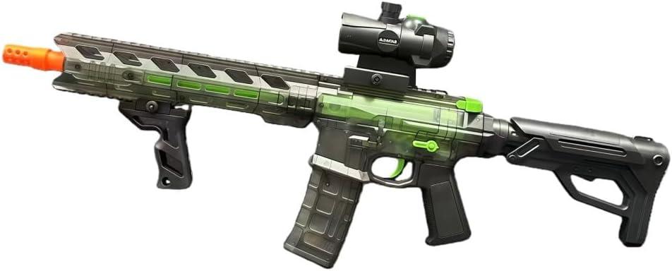 High-Performance Large Transparent Electric Gel Ball Blaster (200 FPS | 10-Second Assembly | Modular Battery) Outdoor Team Play for Ages 14+