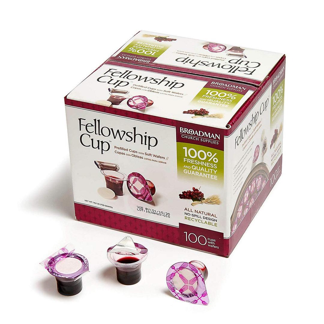 Fellowship Cup Communion Wafer & Juice 100pk