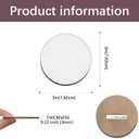 30Pcs Sublimation Buttons Blanks with Pins 3 inch MDF Buttons Pins Sublimation Blanks Christmas for School Projects Sublimation Name Tags Blanks DIY Crafts