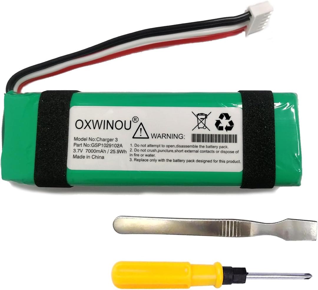 Battery Compatible with Charge 3 Battery GSP1029102A Replacement Charge3 3.7V 7000mAh (1-Pack)