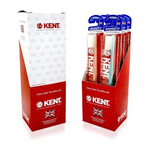 [KENT] CLASSIC Medium Head Extra Soft Toothbrush, Sensitive Teeth & Gums for Adults & Teens - (Set of 4)