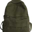 Laptop Backpack for Women Travel Canvas Backpack for Women Vintage Green Aesthetic Backpack for School