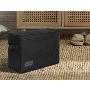 Comic Book Storage Foldable Laundry Bin Waterproof Home Organizer Sturdy Pp Board Easy Setup 2 Pieces 15x6x12
