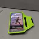 Running Armband with Earphone Bag Cell Phone Armband for iPhone 16 15 Pro 14 Plus 13 11 XR XS, Galaxy S24/S10 Water Resistant Sports Phone Holder Case & Zipper Slot Car Key Holder for 6.7 inch Phone (Green (Up to 6.7''))