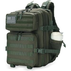 Lovelinks21 25L Military Tactical Backpack Small Assault Pack Molle Daypack for Men and Women for Work Travel Gym Outdoor Hiking Camping (Army Green)