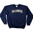NCAA Marquette Golden Eagles 50/50 Blended 8-Ounce Vintage Arch Crewneck Sweatshirt S
